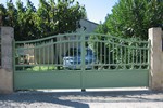 Portail Alu 2 battants Contemporain ou Imitation Fer